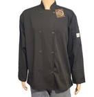 Mercer Culinary Chef Jacket Shirt Adult Med Black Long Sleeve Customizable New