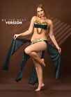 Modern Egyptian Belly Dance Costume Beaded Bra   Shiny Long Skirt With Gold Belt