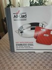 All Clad Stainless Steel 15  Oval Baker With Pot Holders New