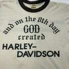 Harley-davidson Graphic Ringer T-shirt Perry Kalamazoo Michigan Vintage Size S