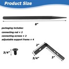 2 Pack Downspout Bracket heavy-duty Downspout Extension Brackets With Steadin   