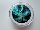 Northern Lights   Aurora - American Silver Eagle 1oz  999 Silver Dollar Coin