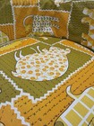 Vtg Children s Baby Booster Seat Tv Padded Chair Yellow Vinyl 60s 70s 10    Tall