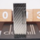 Dunhill Rollagas Lighter Silver Wav Pattern-ultrasonically Cleaned_working