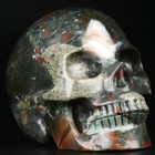 5 0  African Bloodstone Carved Crystal Skull  Realistic  Crystal Healing