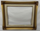 Vintage Gold Gilt Carved Wood Frame Fits 14 x11  Linen Liner