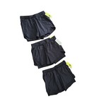 Nwt All In Motion Girls Active Light 2-in-1 Shorts Lot Of 3 Black Size L  10-12 