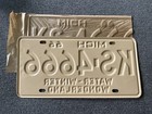 Rare Nos 1966 Michigan 666 Devil License Plate Original Unused Chevy Ford Dodge