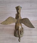 Vintage Brass Pegasus Sculpture Statue Flying Winged Horse With Petina 