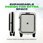 20-inch Luggage Collapsible Expandable Carry-on Suitcase  Airline Approved