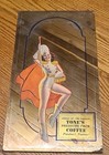 Rare Vtg Billy Devorss  Art Deco Risqu   Pin Up Litho Girl Mirrored Advertisement