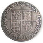 England 1560-61 Milled Silver Shilling 12d Elizabeth I 29mm English Coin 16c