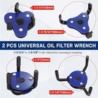 Workpro 2pack Universal Oil Filter Wrench Adjustable Oil Filter Removal Tool Set