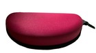 Sunglasses Carry Case Eye Glasses Clam Hard Shell Portable Zipper Protector Pink