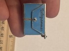 Antique French Enamel Gilt Telegram Pendant  Charm Rare Highly Collectable