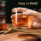 Whiskey Glasses Set Of 2  Old Fashioned Cocktail Glass  10 Oz Whiskey Glasses  B