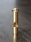 1   pc Brass Wilderness Survival Whistle     Durable Outdoor Safety Gear - New