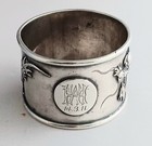 Chinese Export Tuck Chang   Co Shanghai Applied Dragon Napkin Ring 1 1 4 - Mono