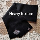 Harley Davidson  thick Winter Weight Scarf   Black With Pink Lettering  53 