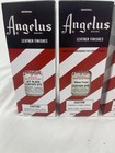 Lot Of 5 Angelus Permanent Leather Dye With Applicator 3oz Wine navy black brown