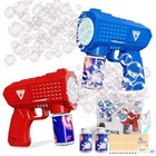 Bubble Gun 2 Pack With Led automatic Bubble Machine For Kids outdoor Toys