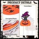 20 Pcs Halloween Yard Signs Ghost Pumpkin Skeleton Mummy Cat Lawn   Garden Stake