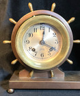 Chelsea Claremont Model Clock   Barometer Desk Set Ship s Bell Strike Works Well