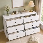 6 Drawer Dresser For Bedroom Wood Chest Of Drawer Cabinet Storage Home Furniture