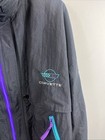 Vintage Swingster Corvette Hooded Jacket Size Xl Purple Teal Black
