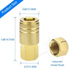 2 Pack 1 4 Npt Female Air Hose Coupler  Quick Connect Compressor Fittings