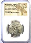 Lysimachus Thrace Ar Tetradrachm Lysimachos 305 Bc  Certified Ngc Choice Xf  ef 