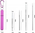 Reusable Metal Straws  Collapsible Stainless Steel Straw  Cruise Ship Essentials