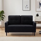 51  Small 2-seater Sofa Couch Midcentury Modern Loveseat Sofa Linen Fabric Couch