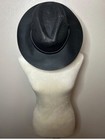 Stylish Black Fedora Hat With Belt Detail Os