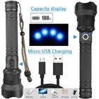 350000000 Lm Led Flashlight Super Bright Tactical Torch Usb Rechargeable Lamp Us