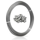 1 16 Wire Rope 100ft Wire Cable 304 Stainless Steel Aircraft Cable 7x7 368 Lbs