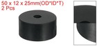 2pcs Thick Rubber Spacer  2 Inch Od X 1 2 Inch Id X 1 Inch Thickness