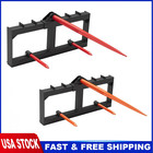 49  Hay Bale Spear Skid Steer   Tractor Attachment Quick Attach 3000lbs Capacity