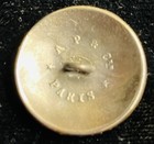 Ex Rare Antique Transitional Art Nouveau Brass Button  Ca   Early 1900s Backmark
