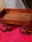 Antique Wooden Express Wagon Restored Condition Scarce Child s Toy Circa 1900
