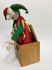 Vintage Jax Of Maine Handcrafted Maple Jack In The Box Jester Handmade