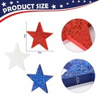 4th Of July Decorations  3pcs Patriotic Decor Wooden Star Tiered Tray Decor  Red