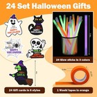      Realspring Halloween Glow Stick Card Set 24 Safe Happy Handouts