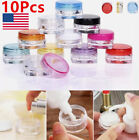 3ml Plastic Sample Pot Clear Travel Small Jar Square Cream Empty Cosmetics 10x