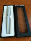 Sheaffer Taranis Brushed Chrome Fountain Pen B Nib 100  Authentic