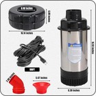 Pond Fountain Aerator floating Aerating Pond Fountain Pump 15000 Gph 120ft