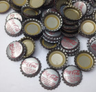 Vintage 100 Silver Coke Coca Cola Bottle Caps -see Photos -possibly Unused Lot18