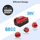 2pack 20 Volt 8 0ah 20v Max Lithium-ion Battery For Porter Cable Pcc685l Pcc680l