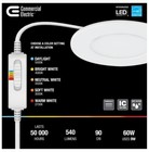 Commercial Electric 5 6  Led Recessed Lights  8 Pack  - Adjustable Color Temp - 