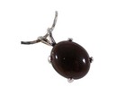 19thc Antique 5ct Cairngorm Quartz silver Pendant Celt Scotland Nat l Gem Morion
